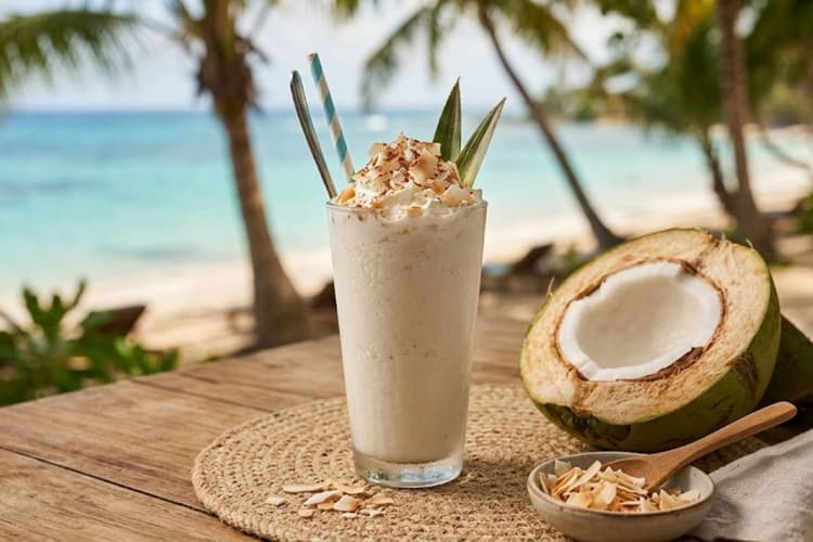 नारियल का नया अंदाज, मिल्कशेक बनाकर करें सबको खुश