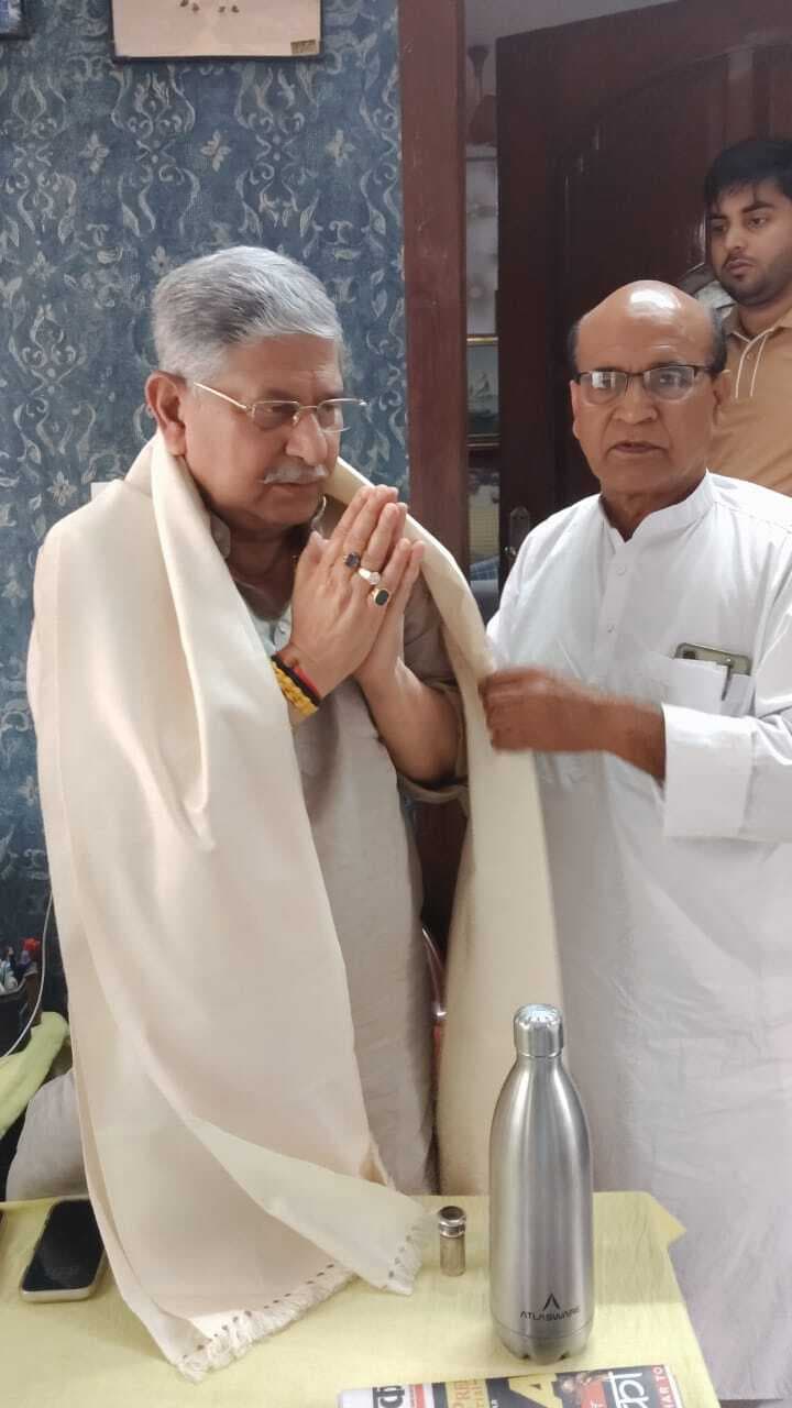 केंद्रीय मंत्री ललन सिंह से मिले नव मनोनीत जिलाध्यक्ष रामानुज सिंह