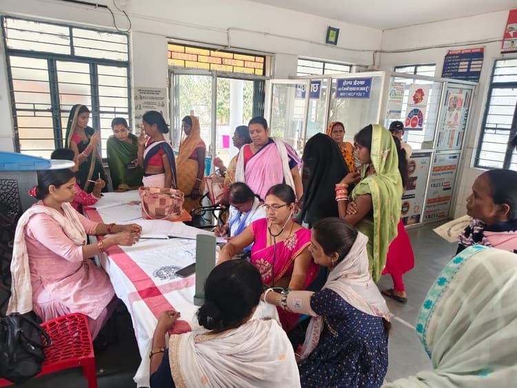 सूर्यगढ़ा में 47 व पिपरिया में 15 गर्भवती की हुई जांच