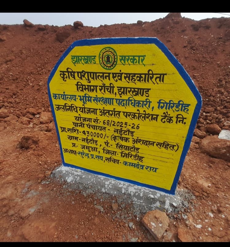 Giridih News :ग्रामीणों ने भूमि संरक्षण विभाग पर लगाया मनमानी का आरोप