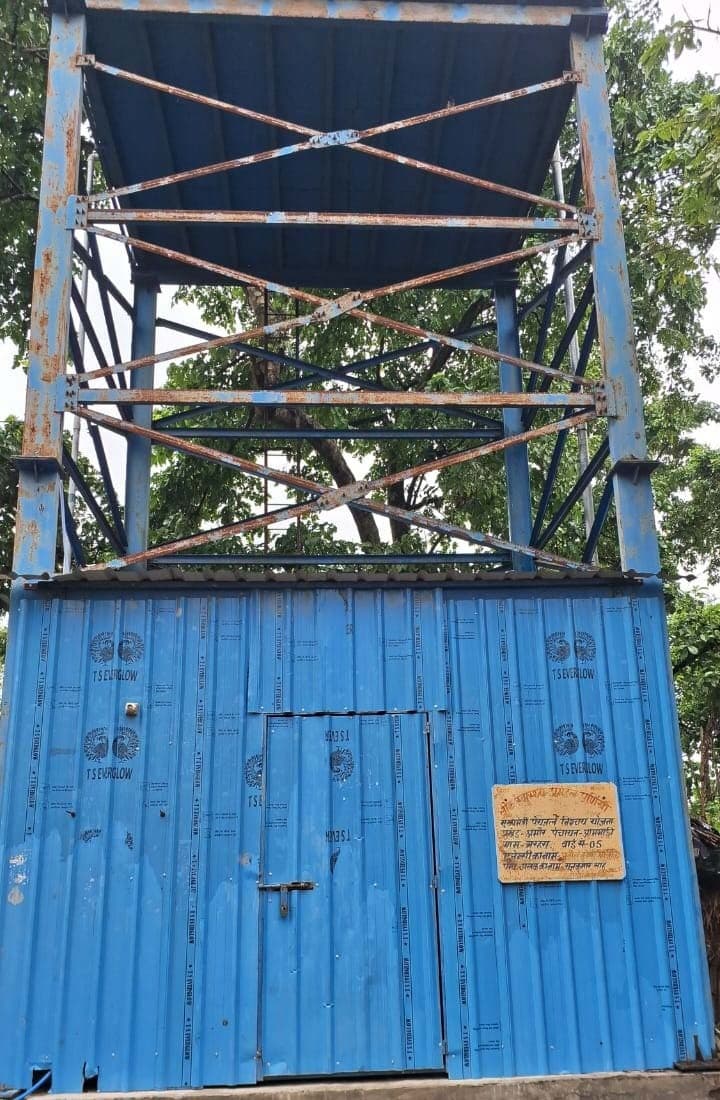 आमगाछी वार्ड 05 में तीन महीने से वाटर प्लांट बंद