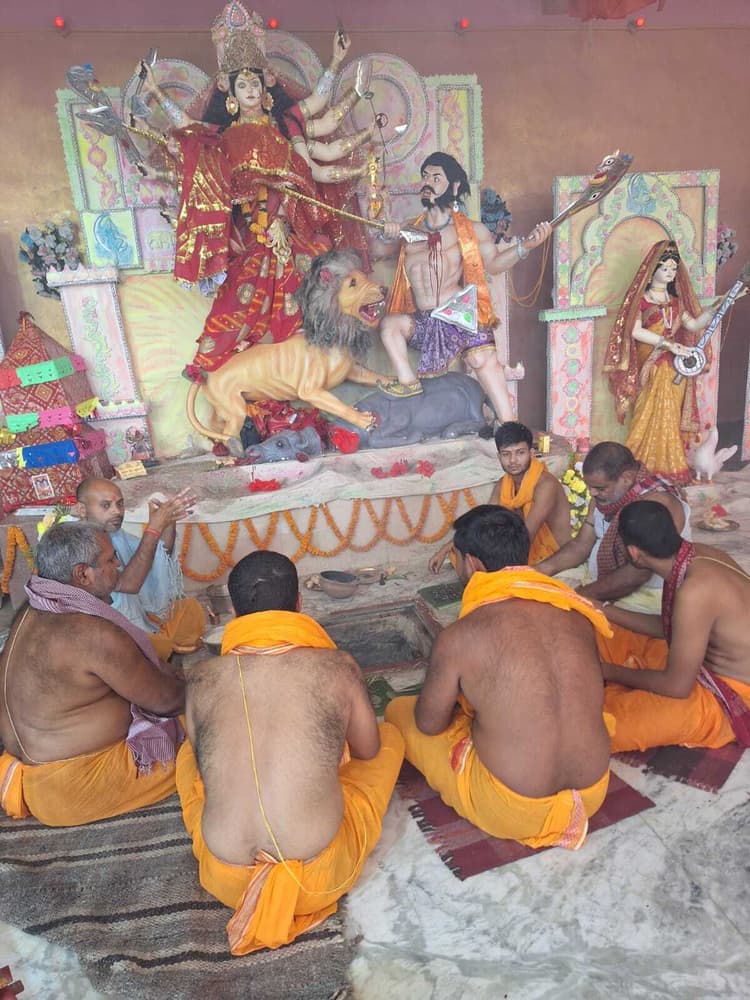 सिद्धिदात्री के पूजन से टेमाभेला में गूंजा जयकारा, अष्टयाम से माहौल हुआ भक्तिमय