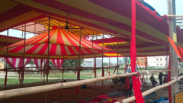 डुमरिया में कलश यात्रा के साथ आज से गूंजेगा हरिनाम संकीर्तन