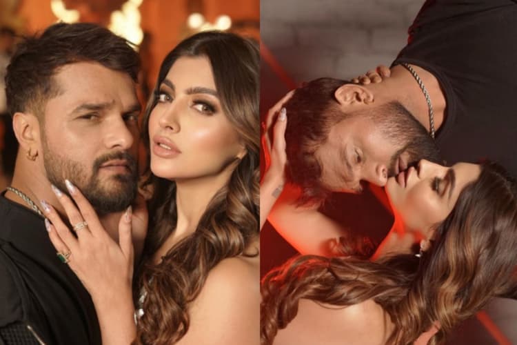 एक से बढ़कर एक रोमांटिक फोटोज, खेसारी-आकांक्षा की केमिस्ट्री ने मचाया तहलका