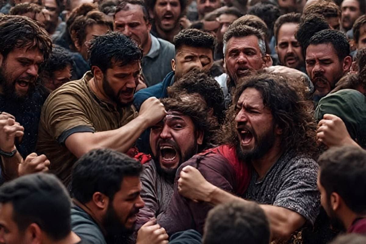 Darbhanga News biraul clash stone pelting injury police deployment village tension