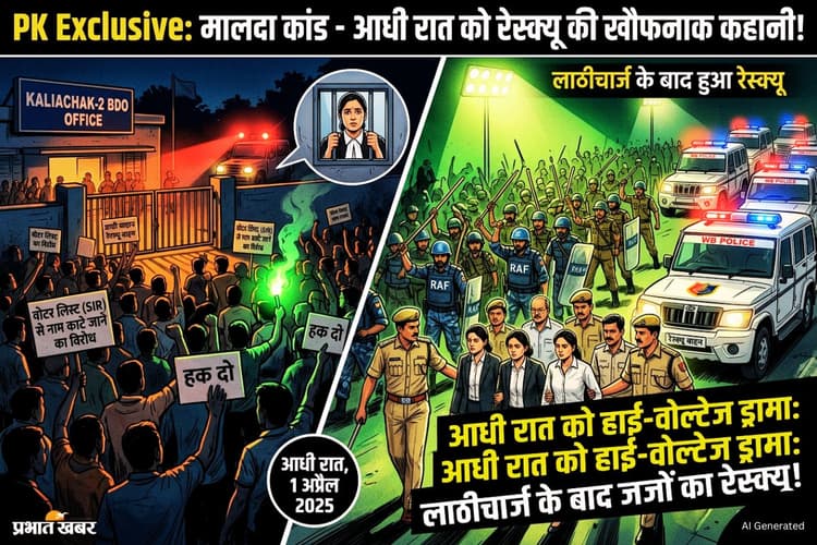 मालदा में आधी रात को हाई-वोल्टेज ड्रामा, 3 महिला जजों समेत 7 लीगल अफसर को भीड़ ने घेरा, लाठीचार्ज के बाद हुआ रेस्क्यू