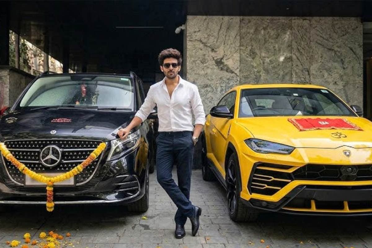Kartik Aaryan Car Collection bike mercedes v class luxury garage (1)