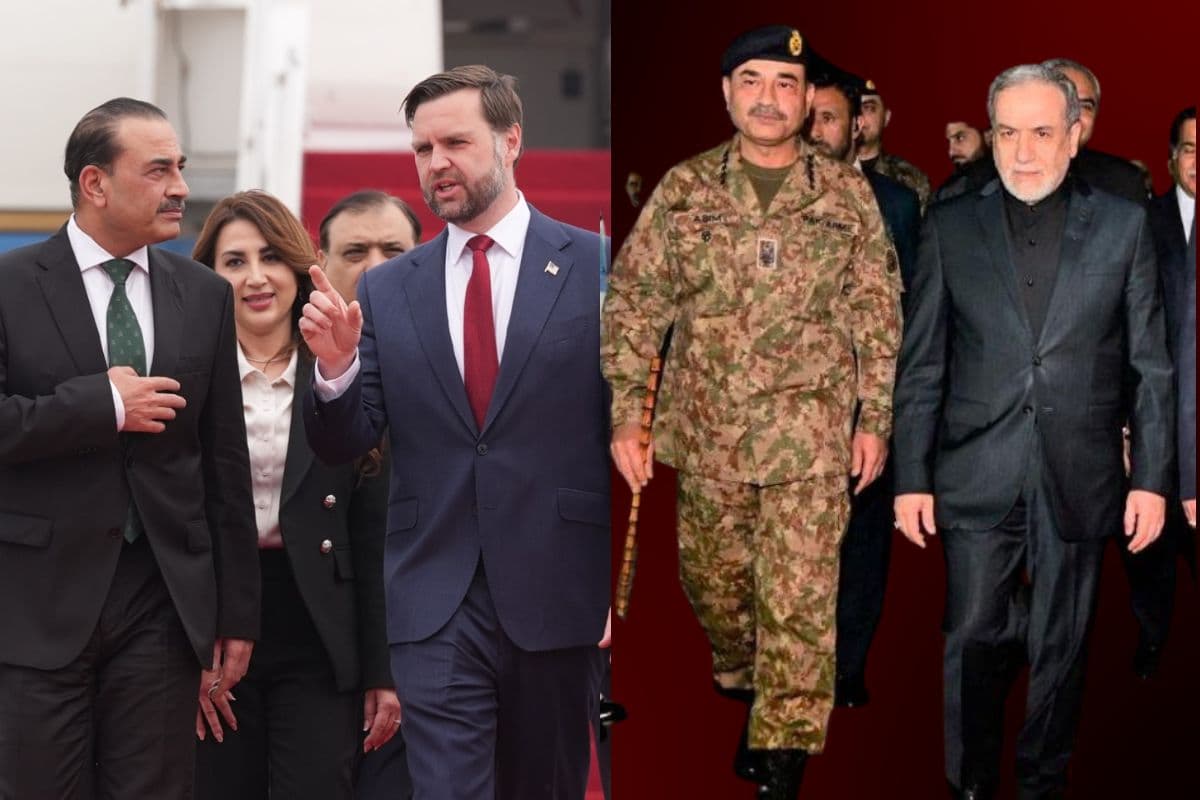 Pakistan Army Chief Asim Munir uniform vs suit jd vance iran
