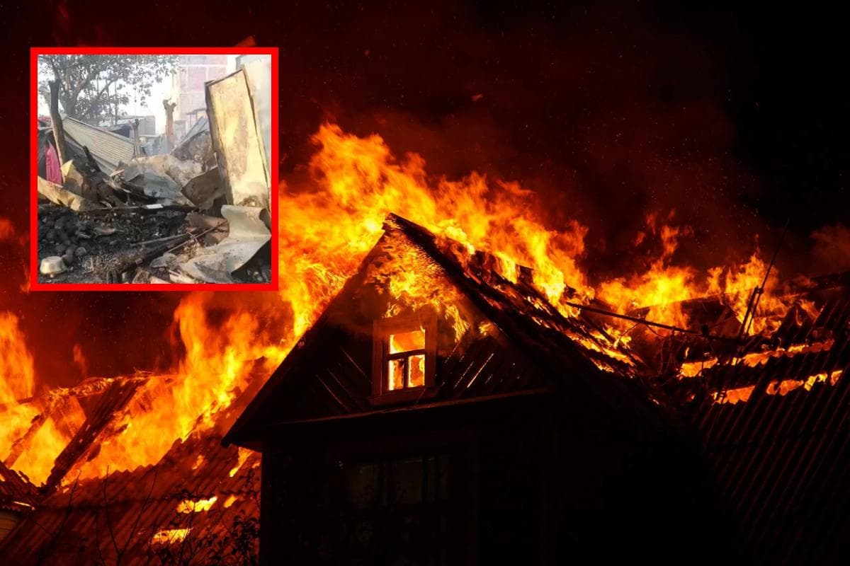 Sitamarhi Fire Accident sursand shop bihar news ambedkar chowk