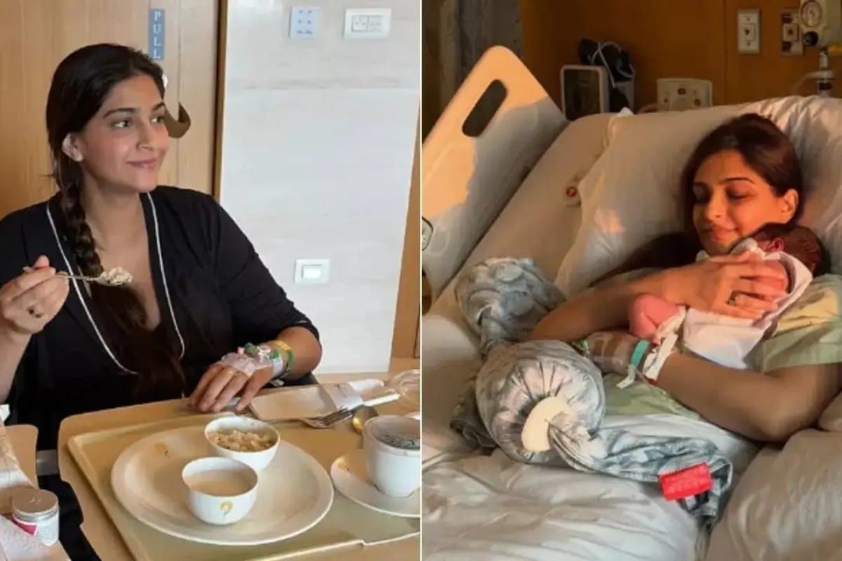 Sonam Kapoor shares first glimpse of newborn baby boy photo from hospital Sonam Kapoor shares first glimpse of newborn baby boy photo from hospital