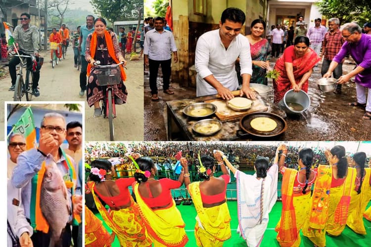 चुनाव या ‘बंगाल गॉट टैलेंट’? कोई तल रहा पकौड़े, कोई मांज रहा बर्तन, वोटर को रिझाने के लिए हो रहे क्या-क्या जतन?