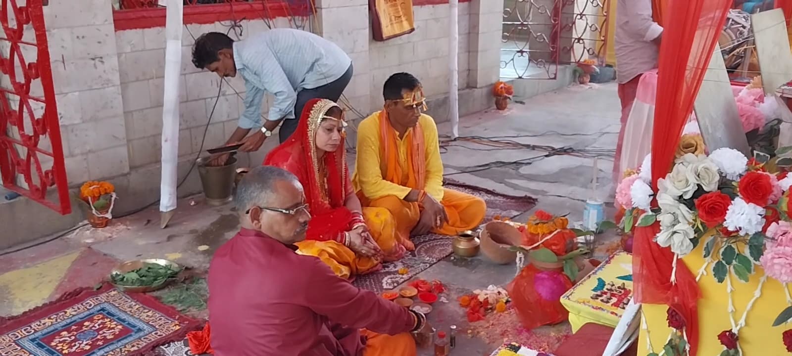 जीआरपी बैरेक मंदिर में 24 घंटे का अष्टयाम शुरू