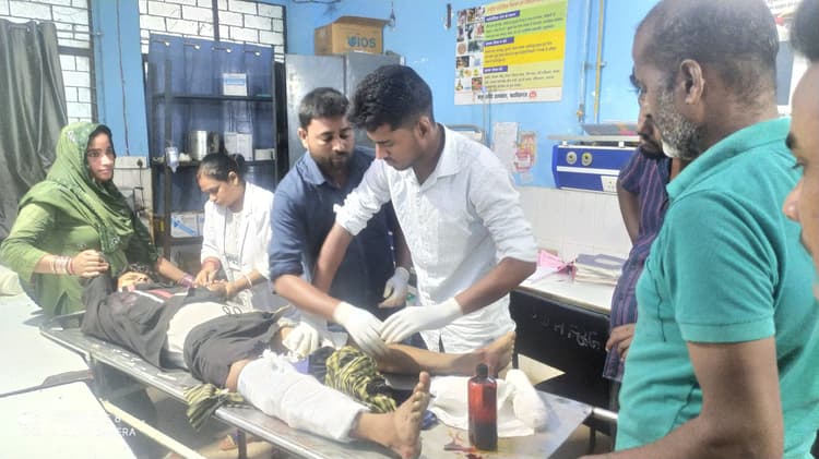 ट्रेन की चपेट में आने से युवक घायल, रेफर