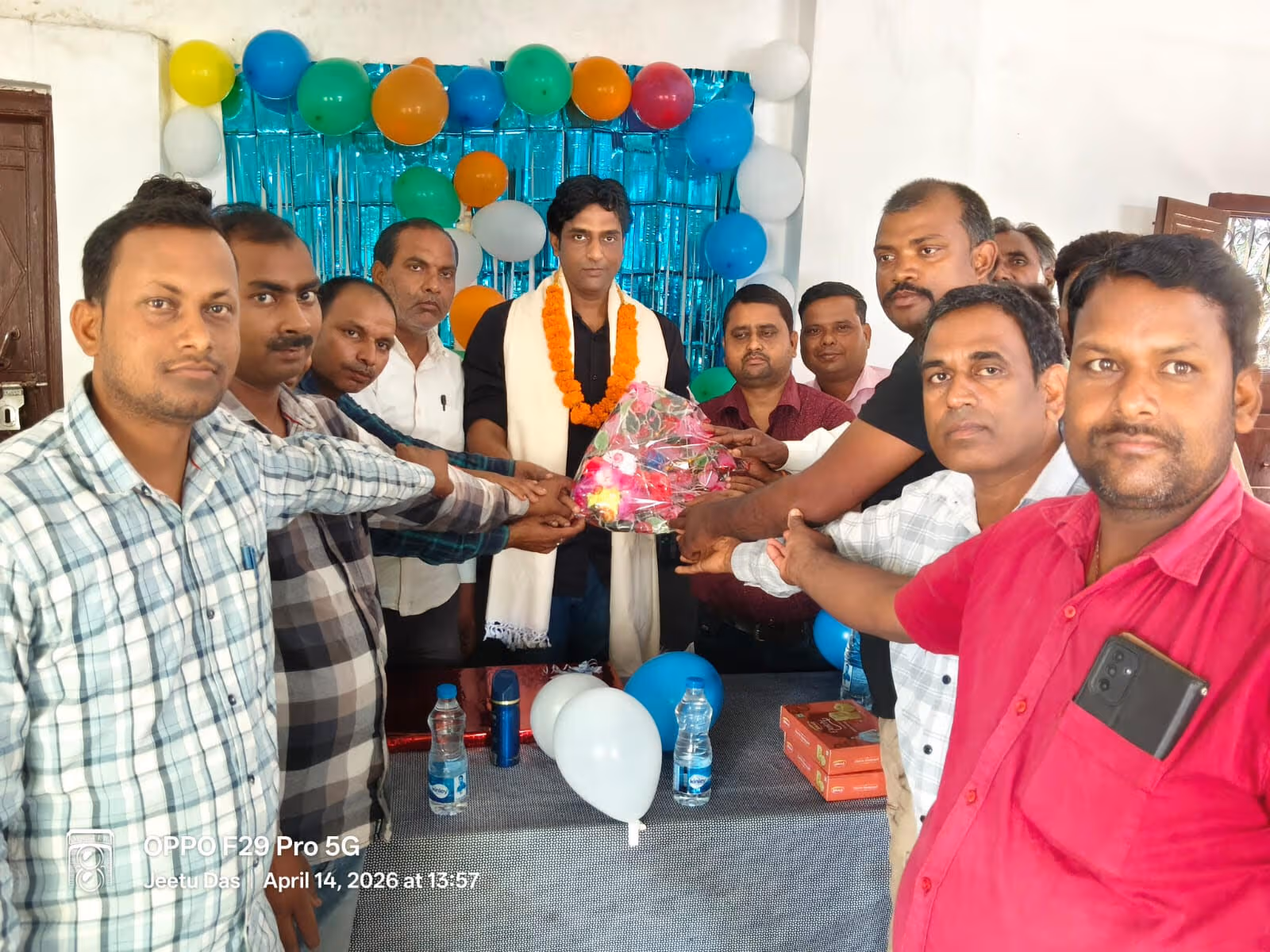 स्थानांतरण पर प्रखंड समन्वयक को दी गयी विदाई