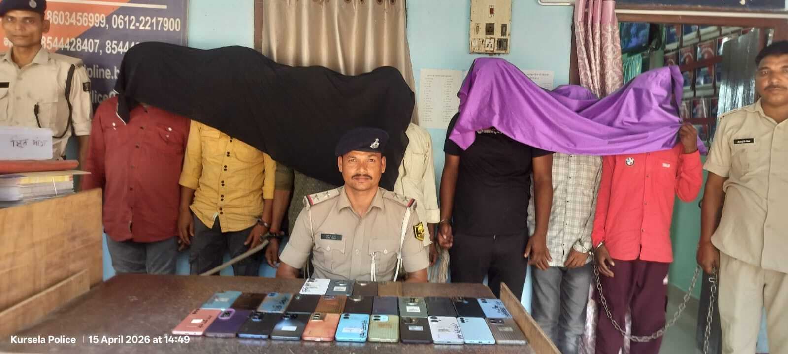 पुलिस छापेमारी में अंतरराज्यीय चोर गिरोह के दस सदस्य गिरफ्तार