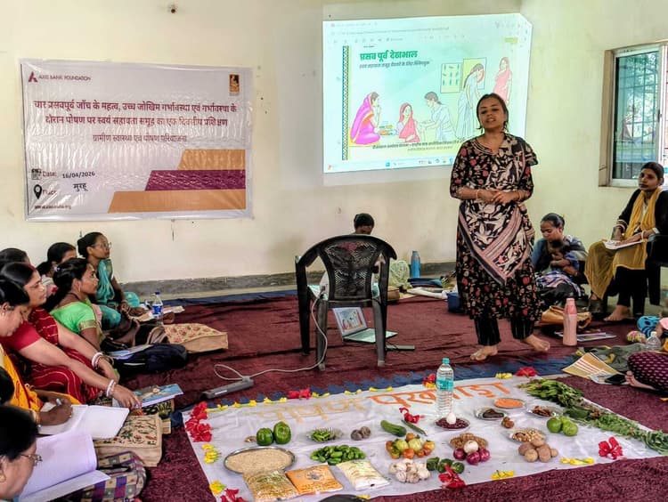 मुरहू में मातृ स्वास्थ्य व पोषण पर प्रशिक्षण आयोजित