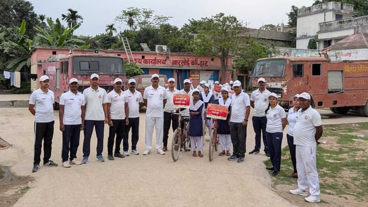 अग्निशमन सेवा सप्ताह, साइक्लिंग मैराथन से दिया जागरूकता का संदेश