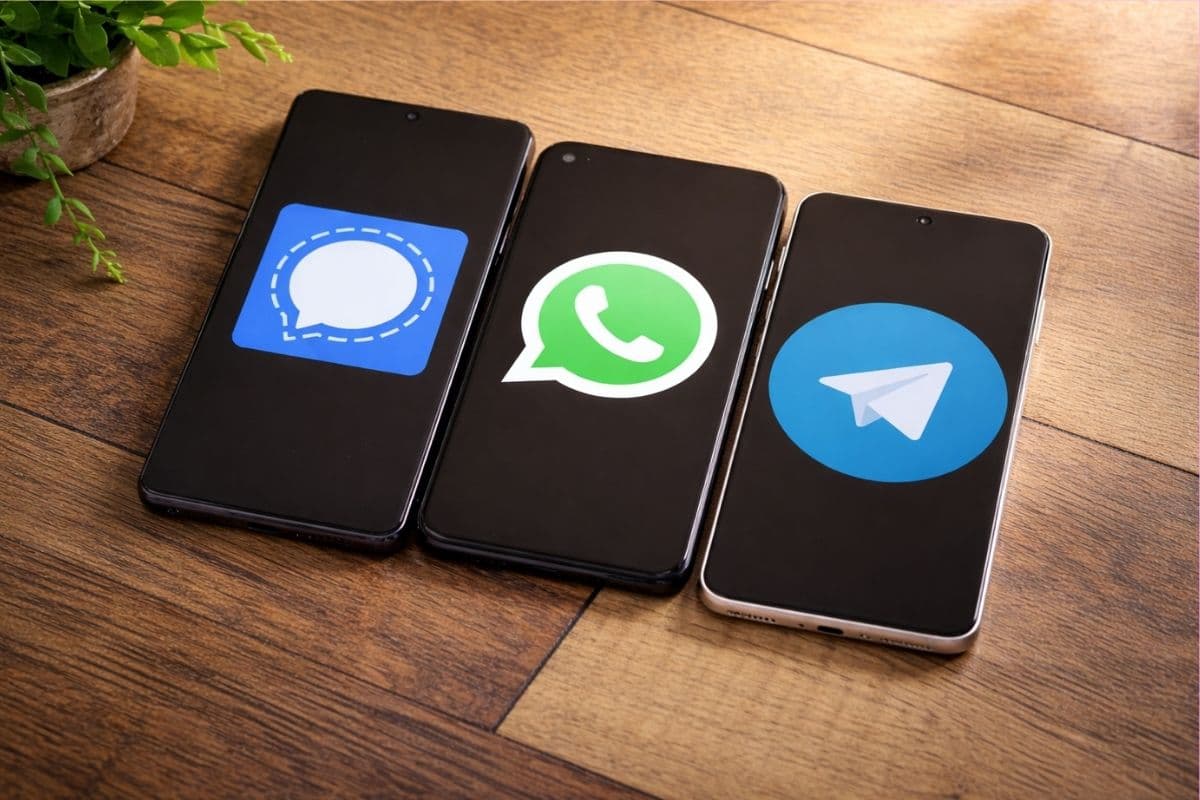 whatsapp telegram signal messaging apps in India