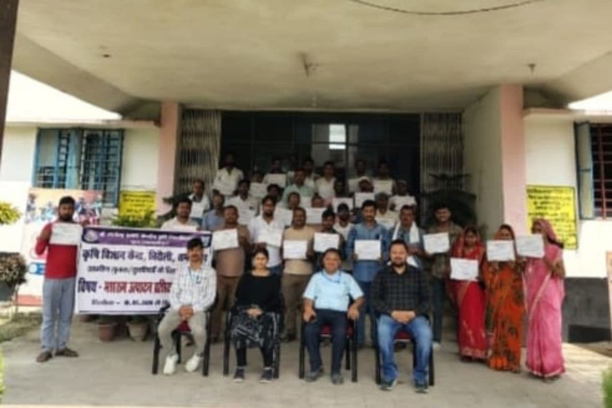 बटन और ऑयस्टर मशरूम की खेती पर जोर, पूसा में ग्रामीण युवाओं को मिला विशेष प्रशिक्षण