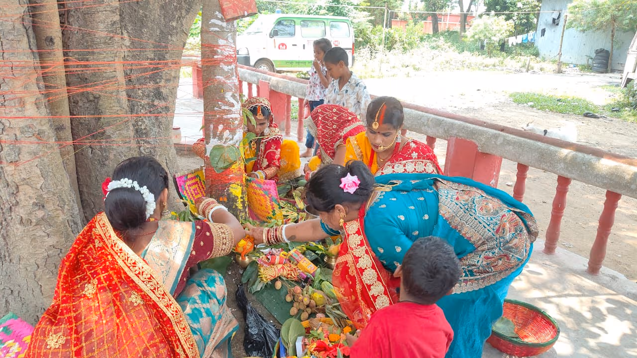 सुहागिन महिलाओं ने श्रद्धा और उल्लास के साथ मनाया वट सावित्री व्रत