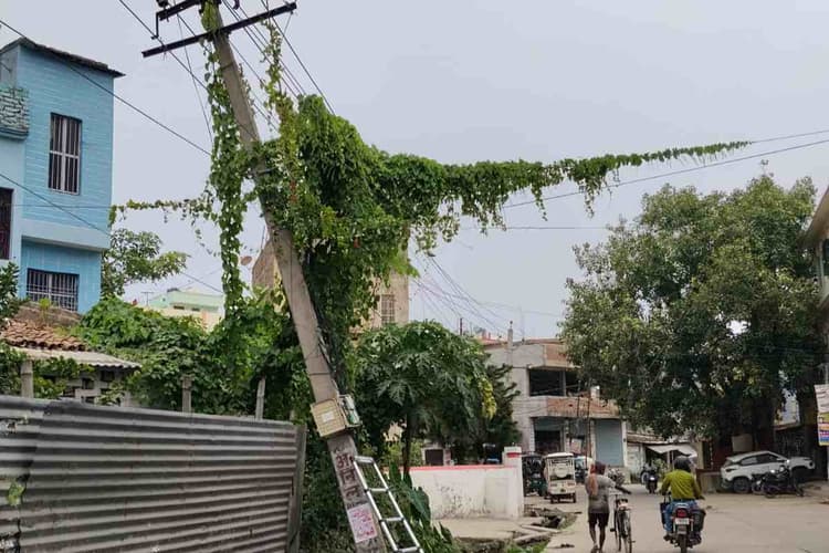 बेतिया: बेलबाग चौक पर लटका 11 हजार वोल्ट तार, बिजली विभाग अब भी बेखबर
