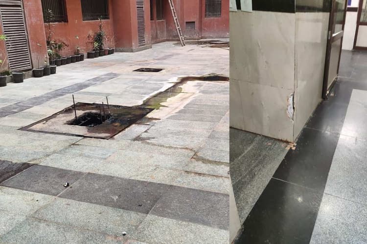 Bettiah News: जीएमसीएच की बदहाली, 6 साल में ही उखड़ने लगीं टाइल्स और दीवारें