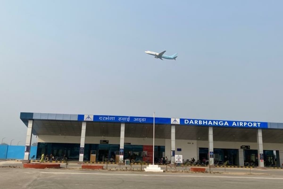 Darbhanga Airport april passenger record flight traffic growth