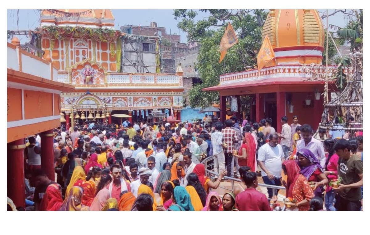 Darbhanga News kusheshwarsthan temple crowd traffic jam devotees face trouble