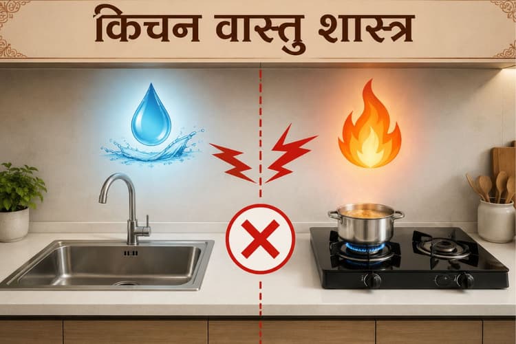 क्या गैस चूल्हे के पास सिंक बनवाना है बड़ा वास्तु दोष? जानिए इसके गंभीर प्रभाव