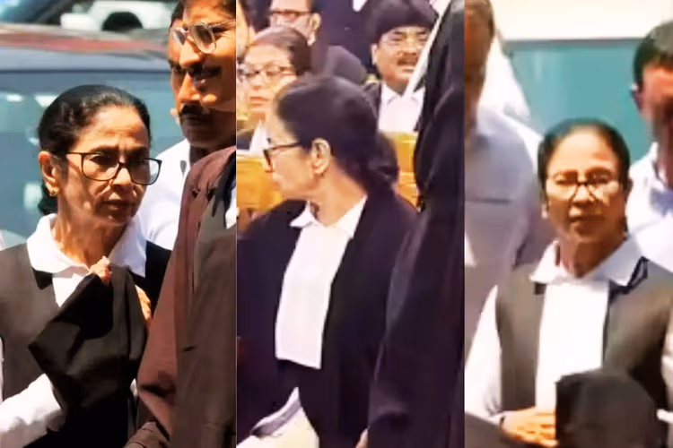 वकील के गाउन में अदालत पहुंचीं ममता बनर्जी, बंगाल चुनाव 2026 के बाद हिंसा पर सरकार को घेरा