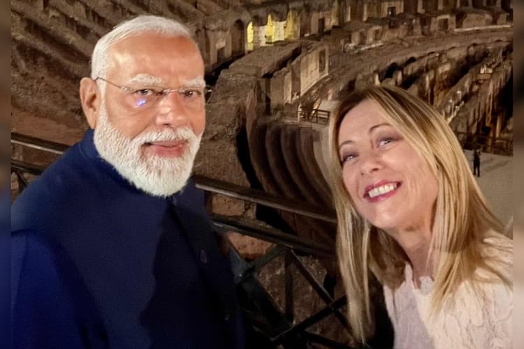 'वेलकम टू रोम माय फ्रेंड', इटली पहुंचे PM मोदी के साथ जॉर्जिया मेलोनी ने शेयर की सेल्फी, खास अंदाज में हुआ स्वागत