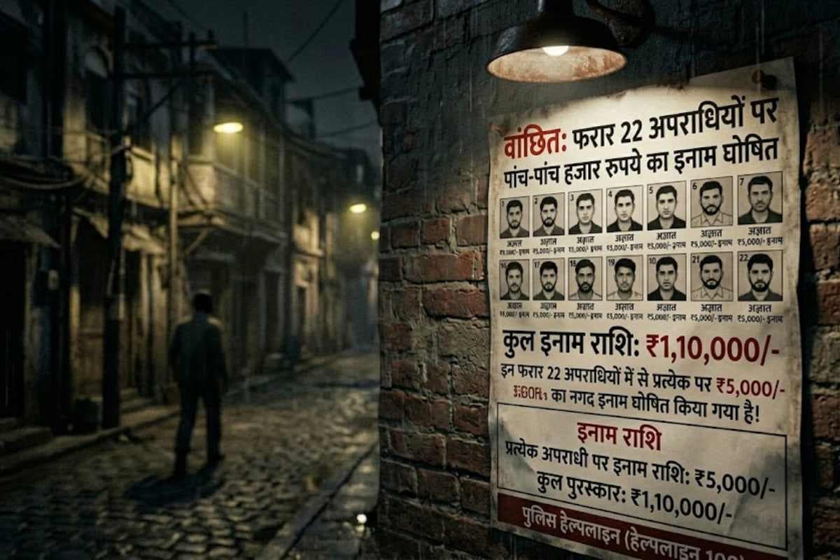 मोतिहारी: पुलिस का बड़ा एक्शन, आर्म्स एक्ट के 22 फरार अभियुक्तों पर 5-5 हजार का इनाम घोषित