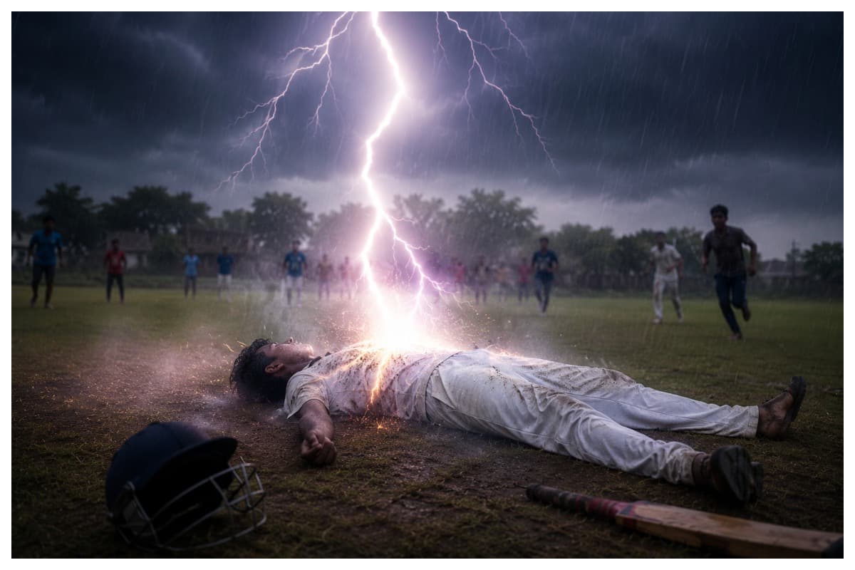 Motihari News-banjariya-lightning-death-during-cricket-match