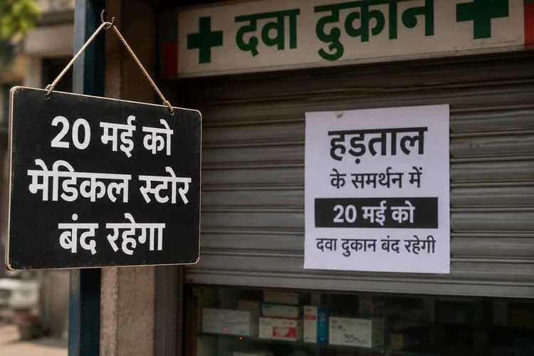 मुजफ्फरपुर: आधी रात से दवा दुकानें बंद, ऑनलाइन बिक्री के विरोध में केमिस्टों का बड़ा फैसला