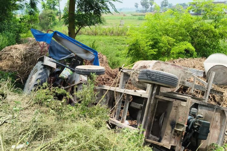 सारण में मिक्सर मशीन सेट पलटने से मजदूर की मौत, जानिए कैसे हुआ हादसा