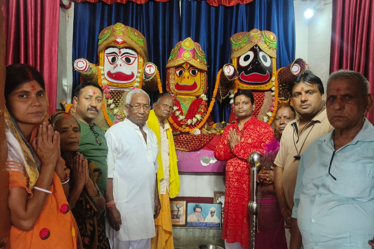 रामगढ़: वैशाख पूर्णिमा पर भगवान जगन्नाथ, सुभद्रा और बलराम की विशेष पूजा-अर्चना