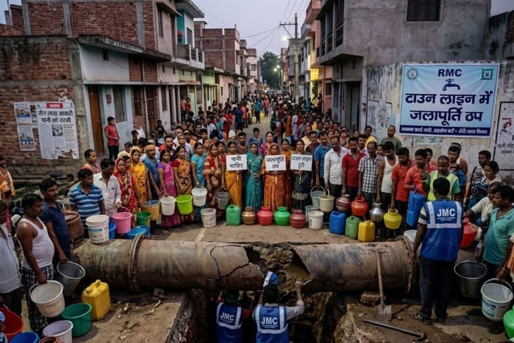 Ranchi: टाउन लाइन में जलापूर्ति ठप, तीन लाख आबादी पानी को तरसी