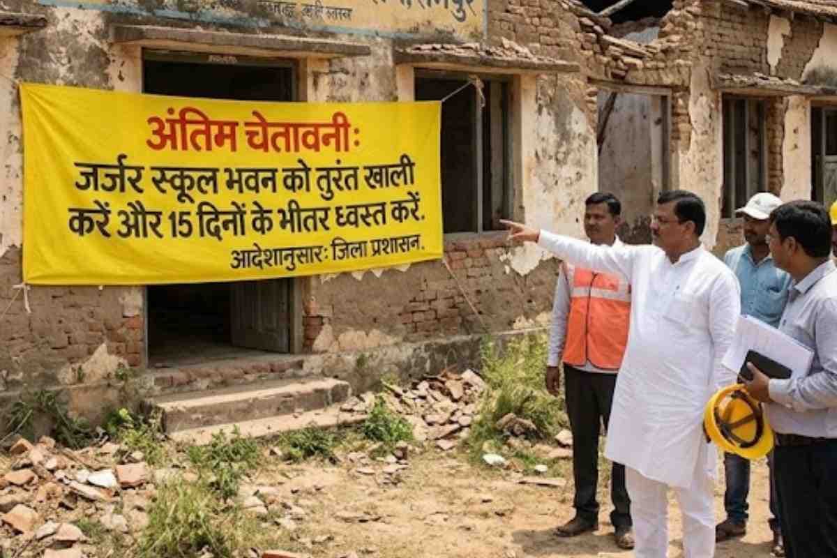 समस्तीपुर: जर्जर स्कूल भवनों को ध्वस्त करने का अल्टीमेटम, नीलाम होगी सामग्री