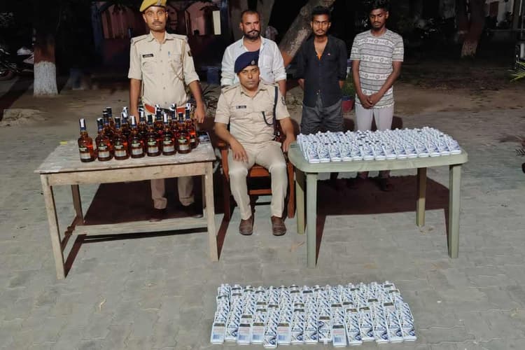 शिवहर: पुलिस का बड़ा ऑपरेशन, शराब समेत बोलेरो जब्त, तीन कारोबारी गिरफ्तार