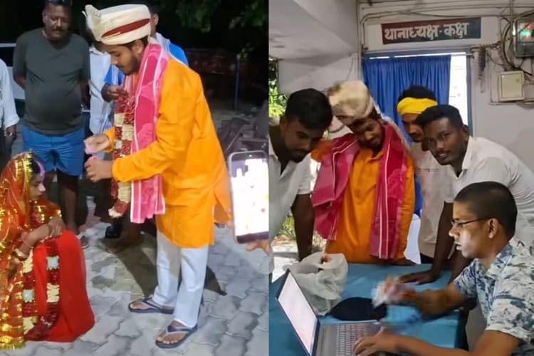 लालगंज के कारतहा थाना परिसर में प्रेम विवाह, क्षेत्र में चर्चा तेज
