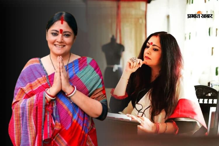 फैशन डिजाइनर का भगवा अवतार कायम, आसनसोल में अग्निमित्रा पॉल का जलवा