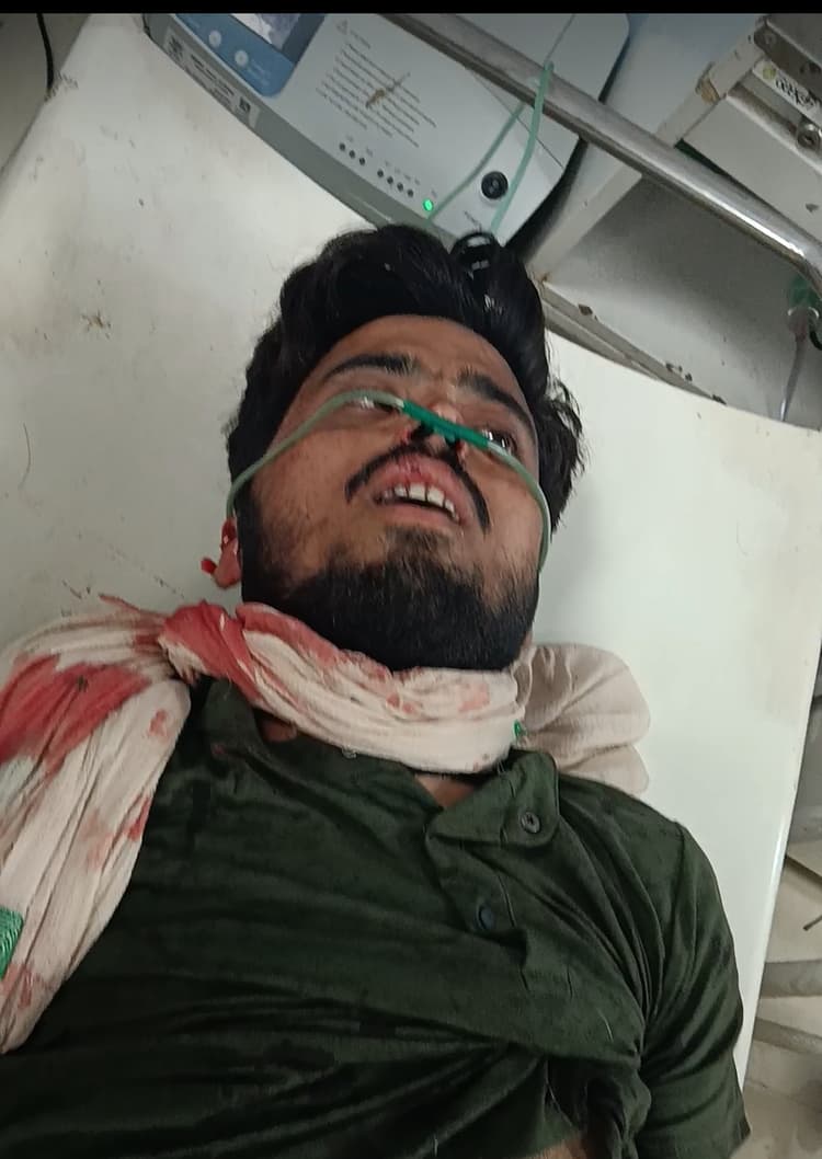 बेंगहा बायपास पर सड़क हादसा, युवक गंभीर रूप से घायल