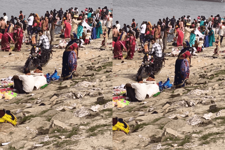 आरा में गंगा दशहरा पर आस्था का सैलाब, श्रद्धालुओं ने मां गंगा में लगाई डुबकी