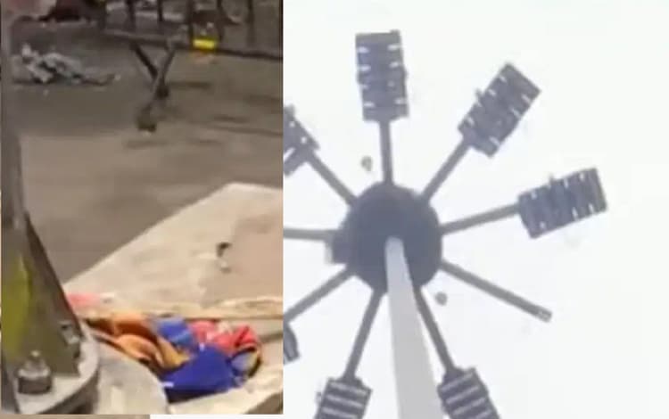 कोलकाता में हादसा, स्ट्रीट लाइट बच्ची के सिर पर गिरी, मौके पर मौत
