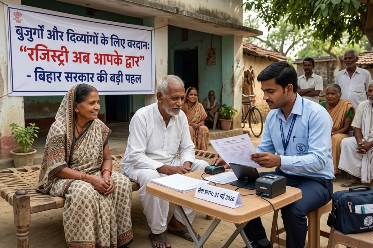 अब बुजुर्गों के घर पहुंचेगा रजिस्ट्री ऑफिस, 1000 और 5000 रुपये शुल्क के साथ मिलेगी सेवा