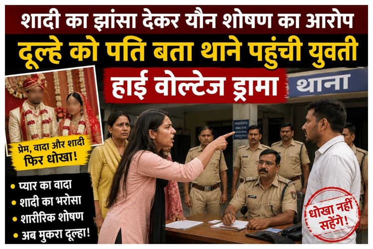 Motihari news: शादी का झांसा देकर यौन शोषण का आरोप, दूल्हे को पति बता थाने पहुंची युवती, हाई वोल्टेज ड्रामा