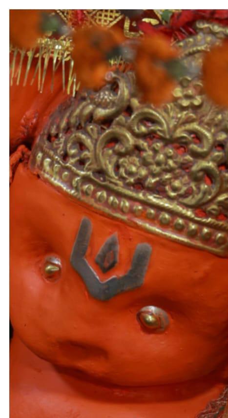 मंदिर से हनुमान जी की मूर्ति की सोने की आंख चोरी