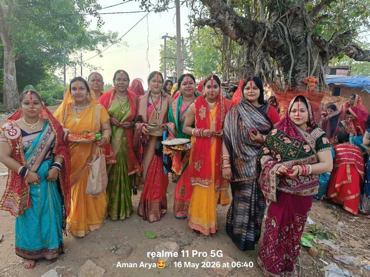 देवीपुर: बट सावित्री पूजा को लेकर गांवों में दिखी श्रद्धा और आस्था