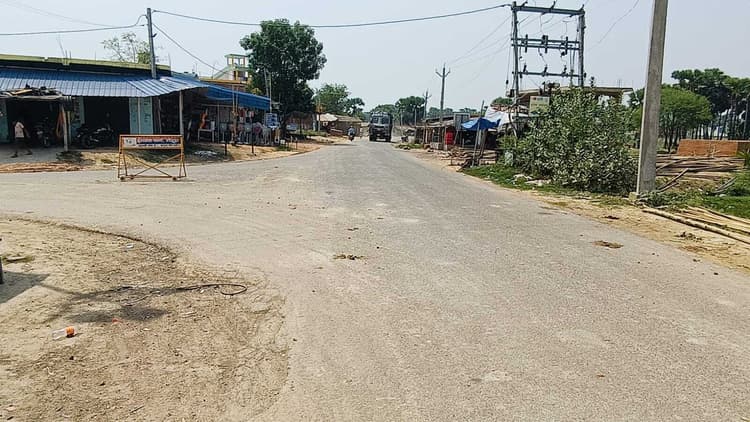 भीषण गर्मी का असर, हनवारा बाजार में दोपहर के समय सन्नाटा
