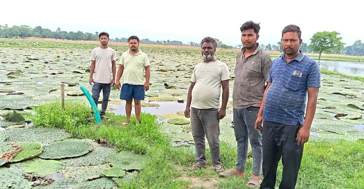 खारीघाट काठपुल के समीप मखाना खेत से मोटर की चोरी